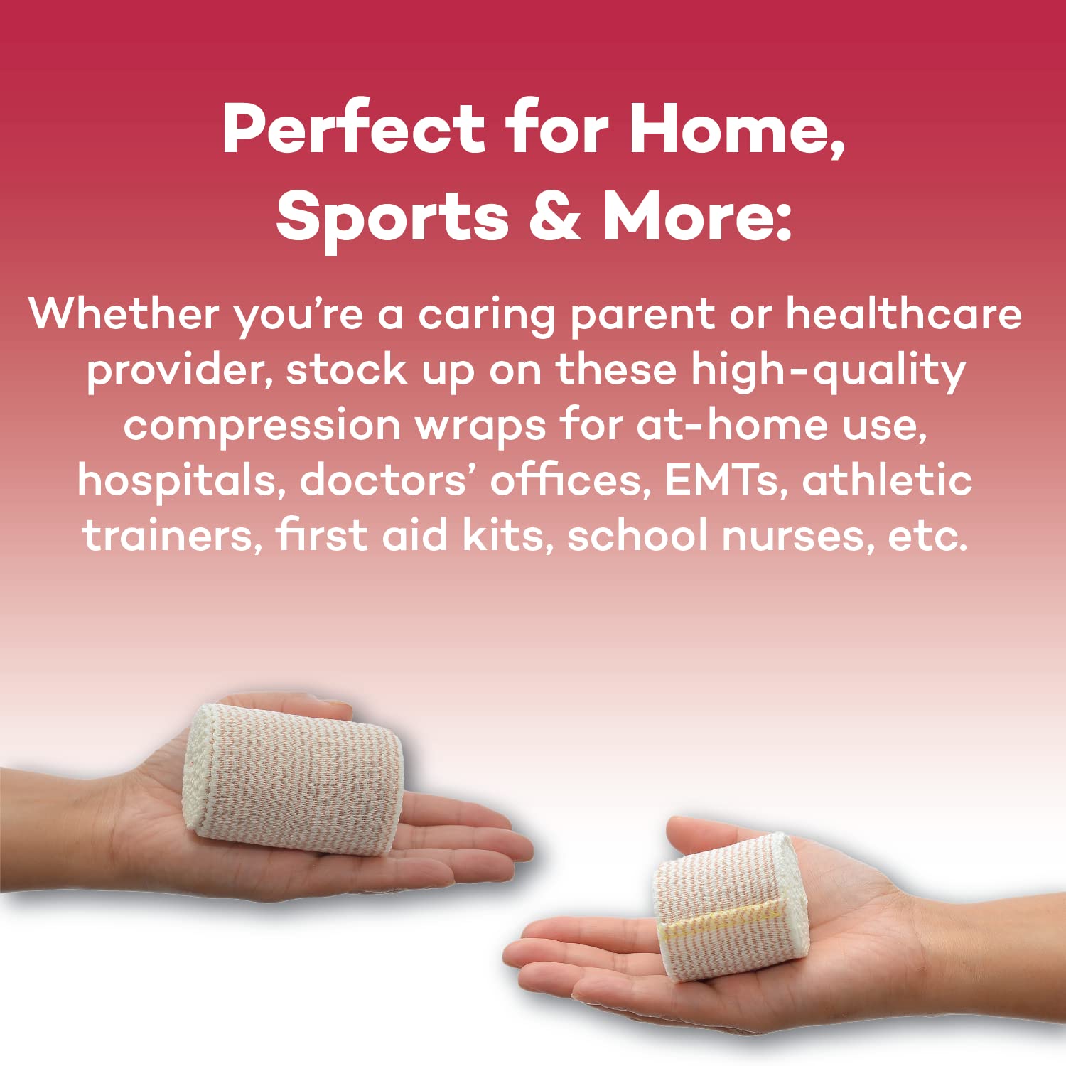 2 inch wide elastic bandage wrap up to 5 yards