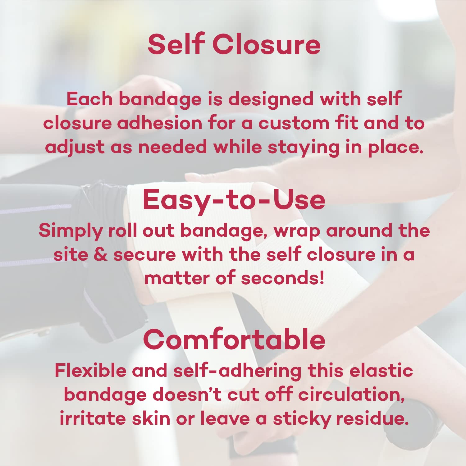 Latex-free breathable fabric elastic bandages by Dealmed