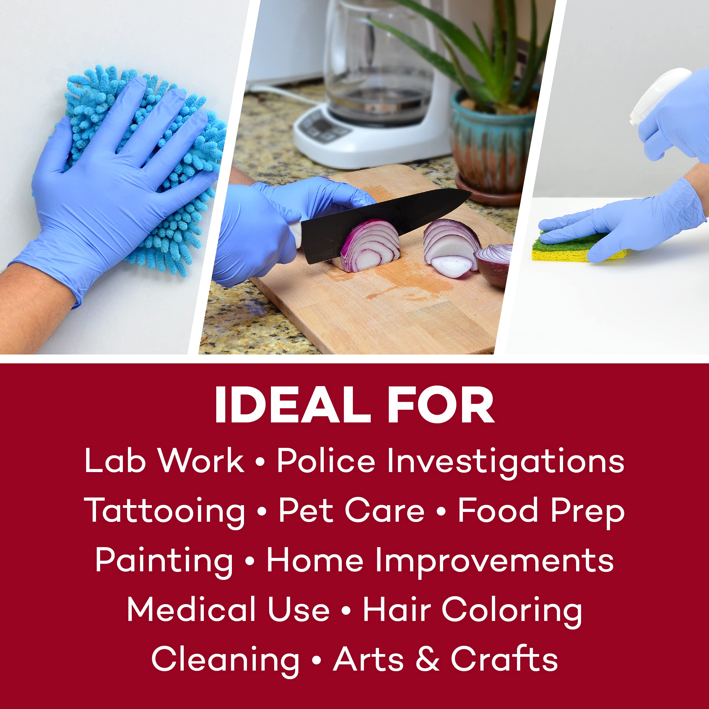 Bulk nitrile gloves for clinics labs and home care settings