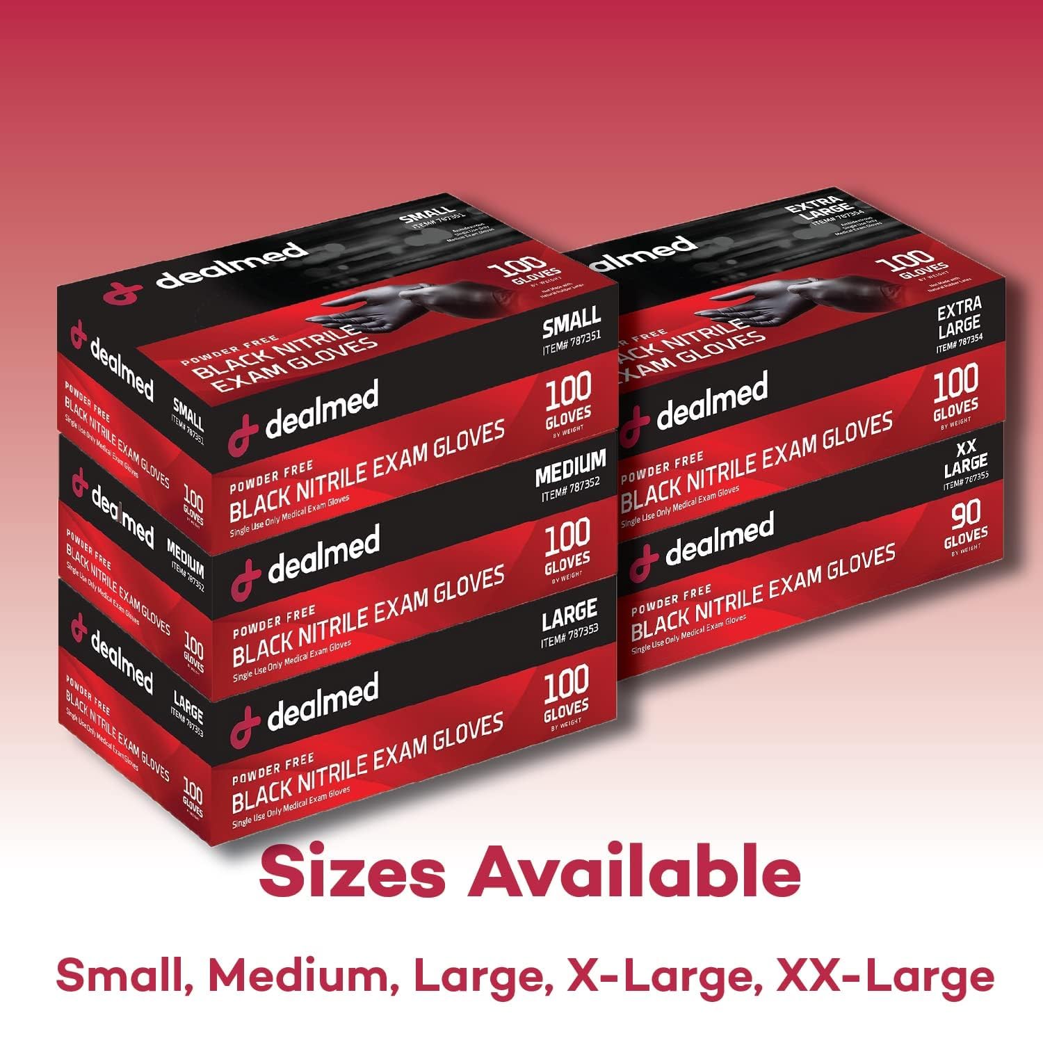 Ambidextrous non-allergenic nitrile gloves