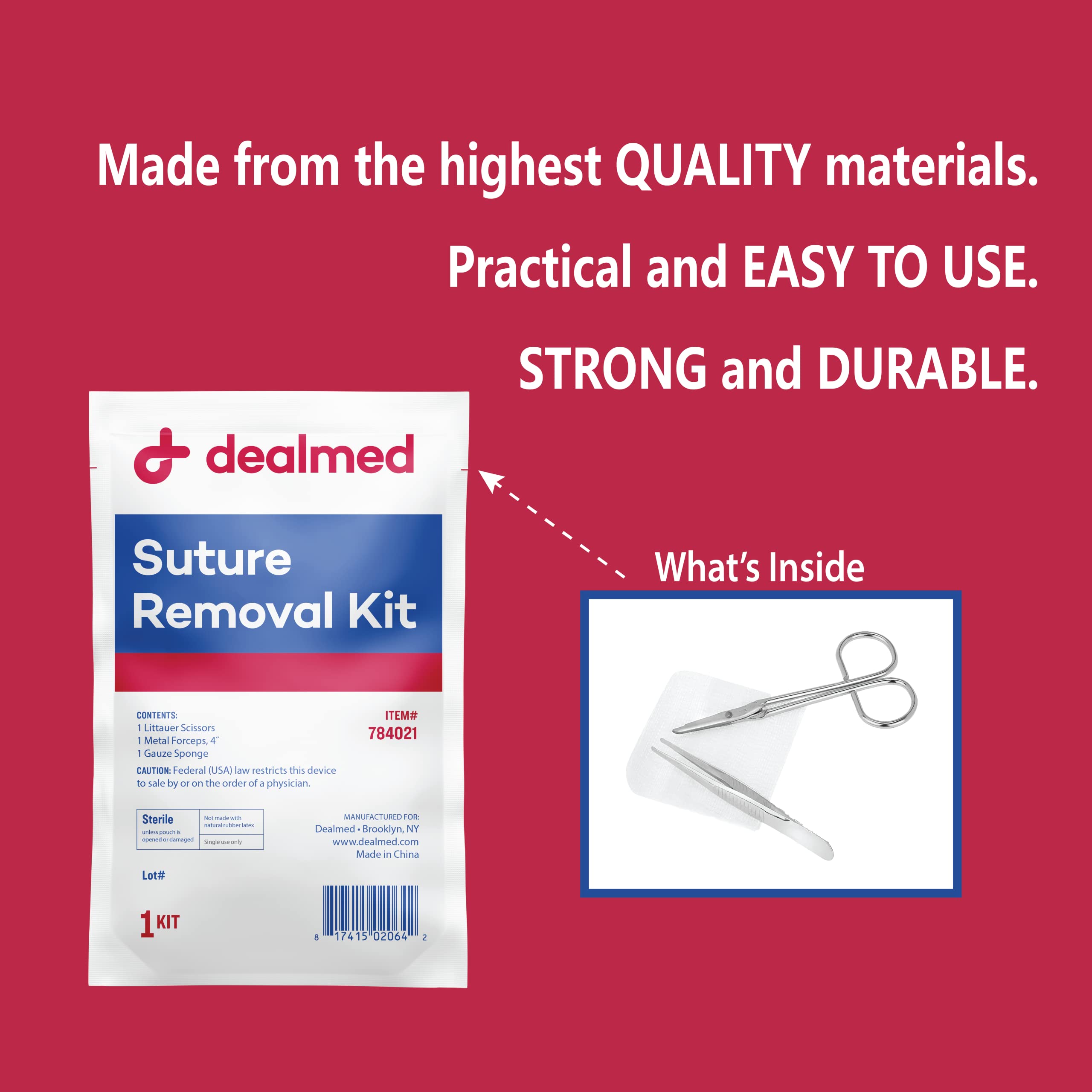 Sterile Littauer Scissors included in the kit