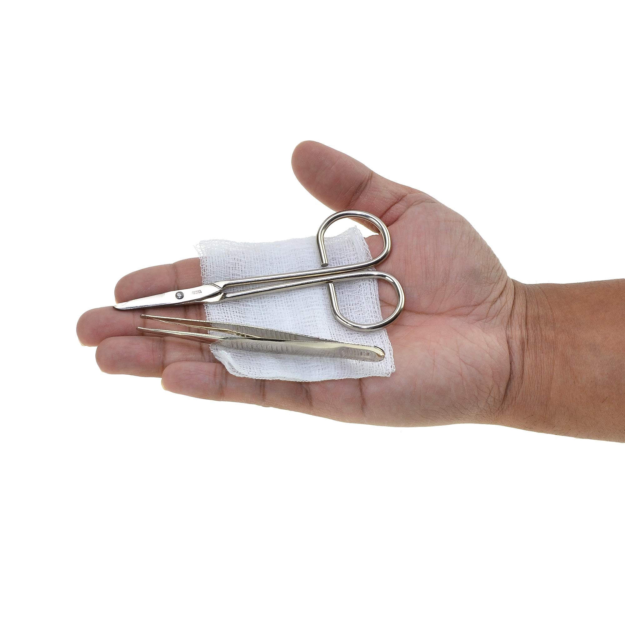 Suture removal kit for wounds requiring sutures removed in field and clinic
