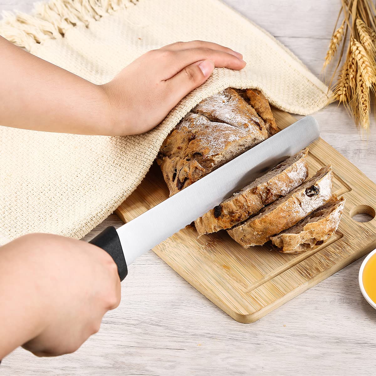 wavy edge bread knife 10 inch for crusty loaves dearithe