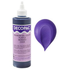 DecoPac purple gel food coloring 8 oz bottle for icing