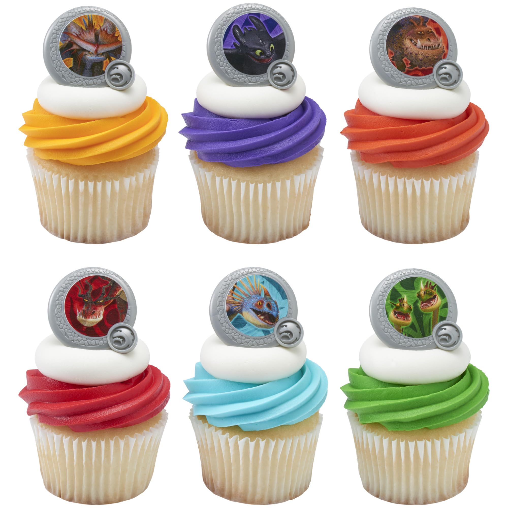 DecoPac Bright dragon shield toppers