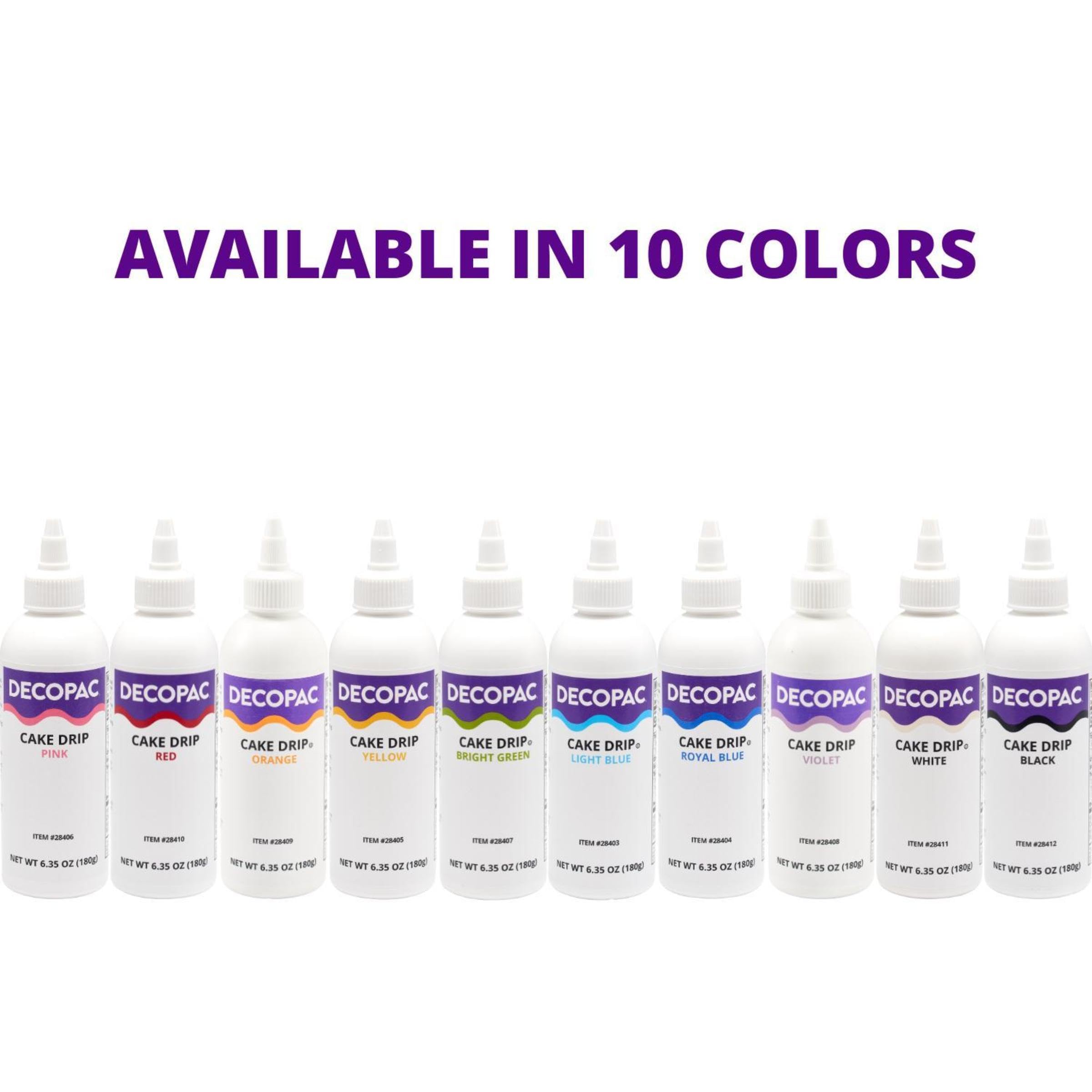 DecoPac cake drip vanilla 6.35 oz bottle