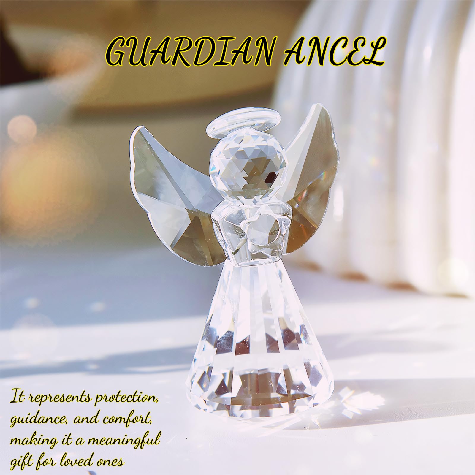 Gift ready crystal angel figurine for women