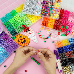 decorative beads including fruit and evil eye