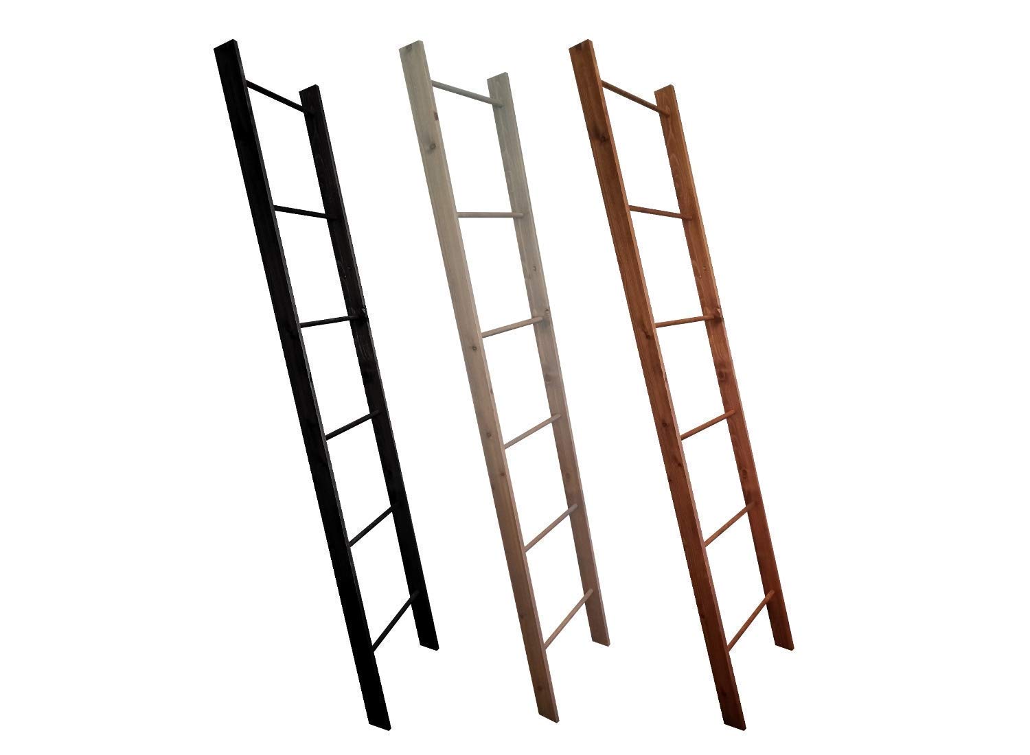 Decorative Blanket Ladder 4ft tall display for blankets