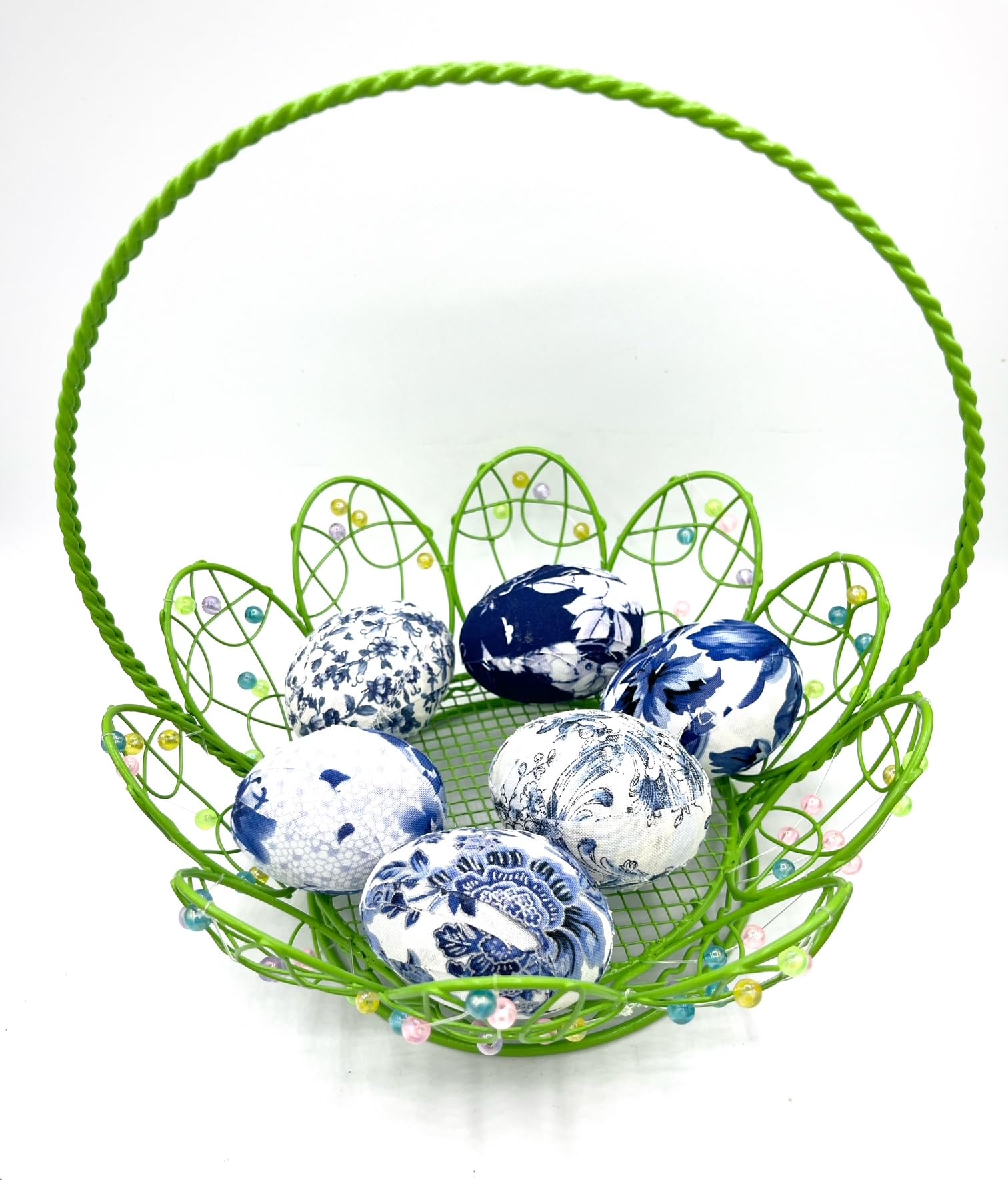 Easter eggs for blue home decor theme