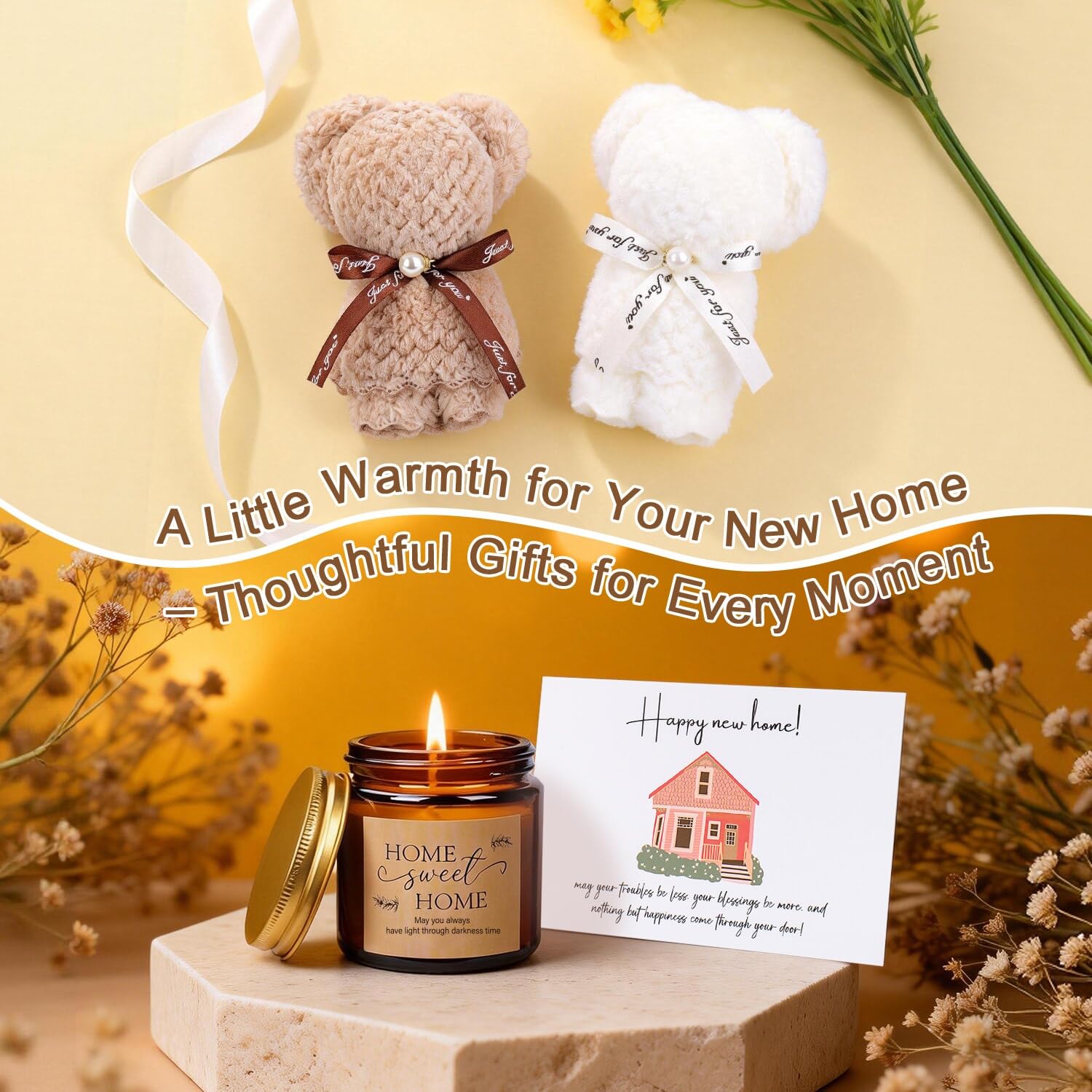 Decorative hemp rope and silk woven tape on packaging