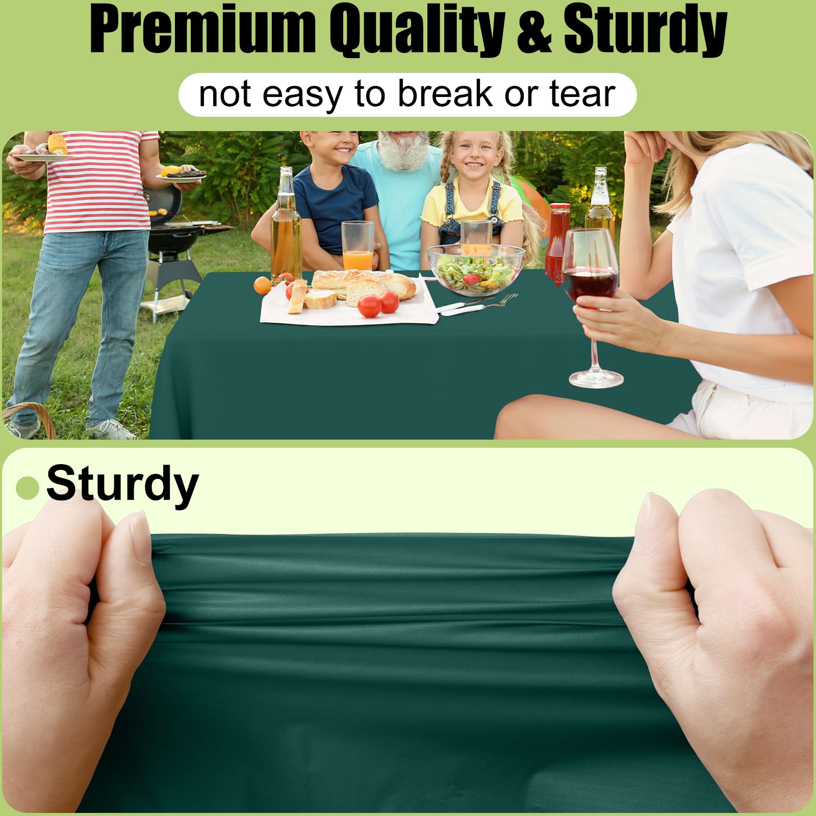 decorative round table covers for birthday picnic