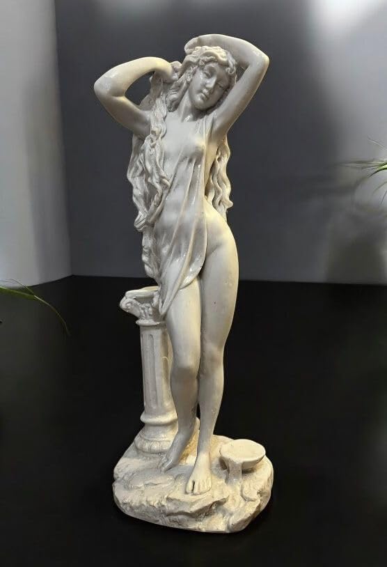 Marble powder and resin blend detail on Aphrodite statue