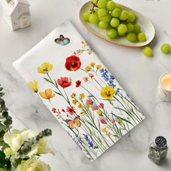 Spring birds and flowers towel design from Flaircave