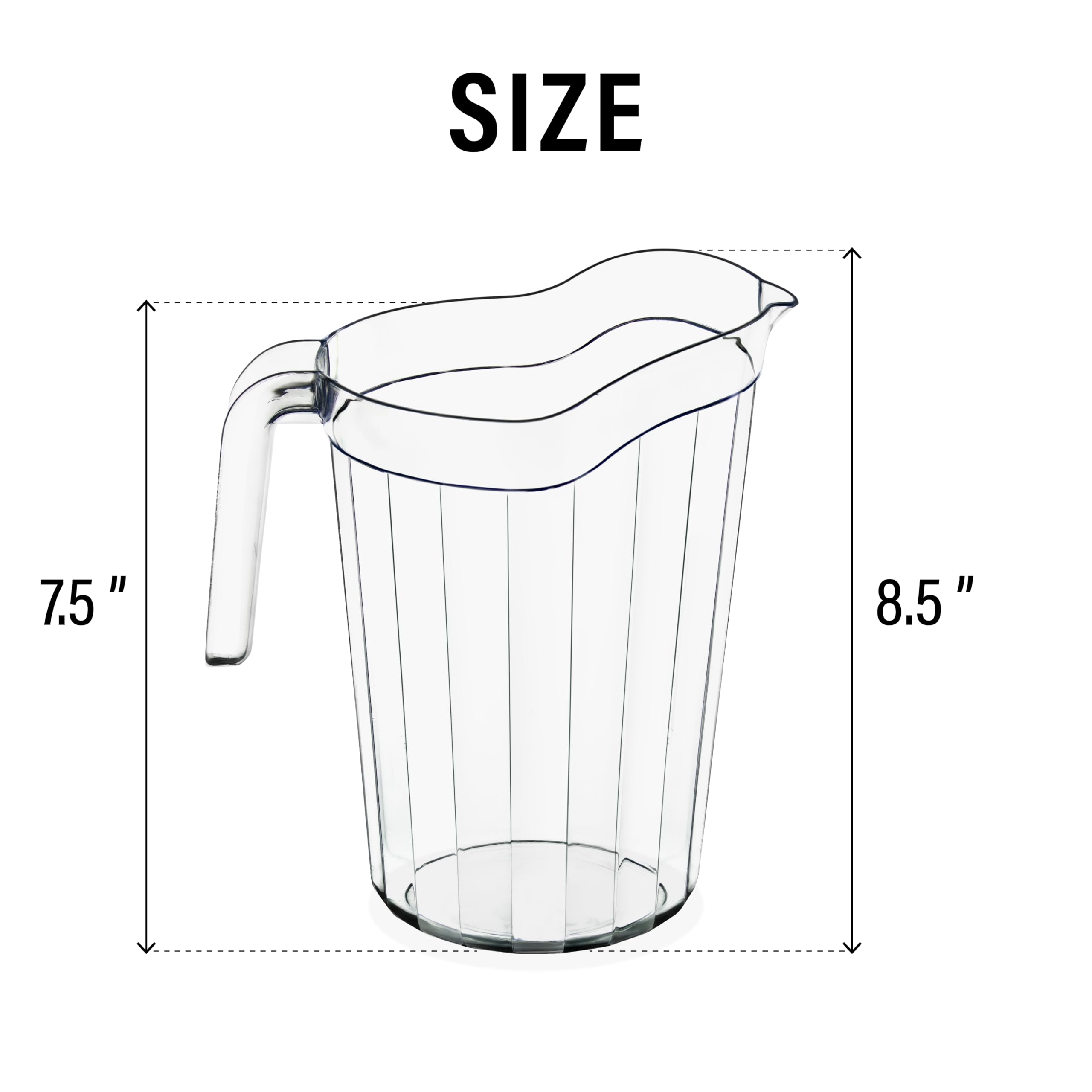 DecorRack BPA-free shatterproof polycarbonate pitcher