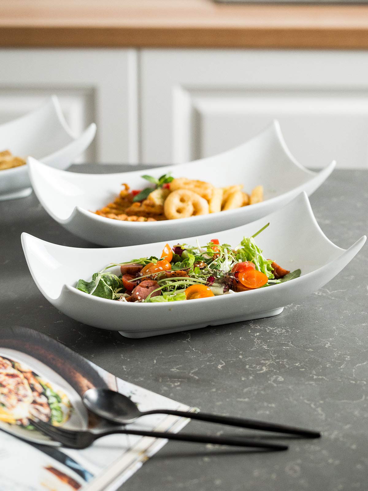 Deep bowl serving platters for soups pastas salads