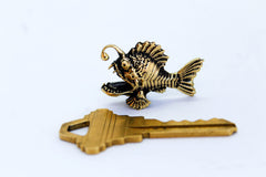 edysons handmade solid brass anglerfish figurine