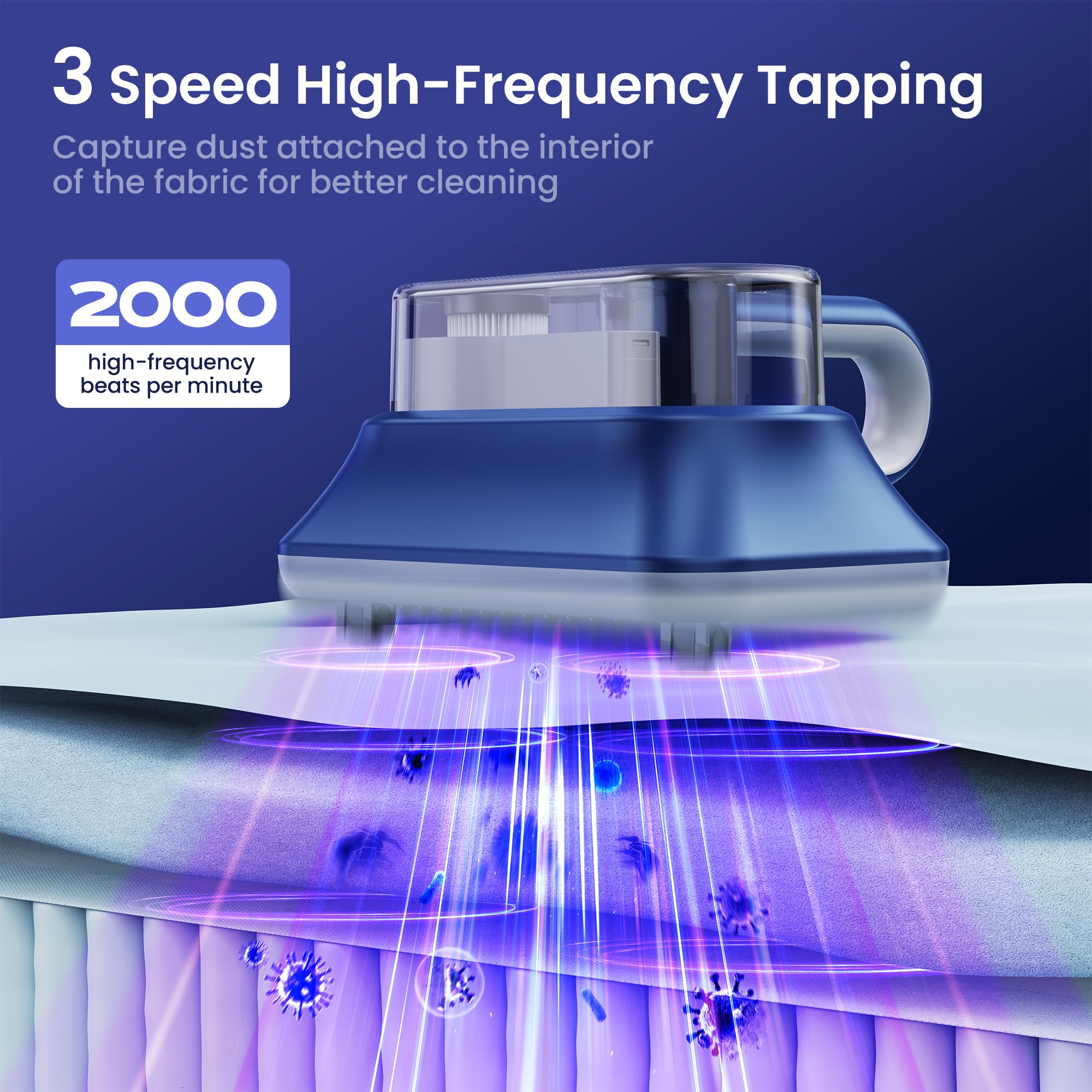 Deep suction power 16kPa and 40000 RPM motor