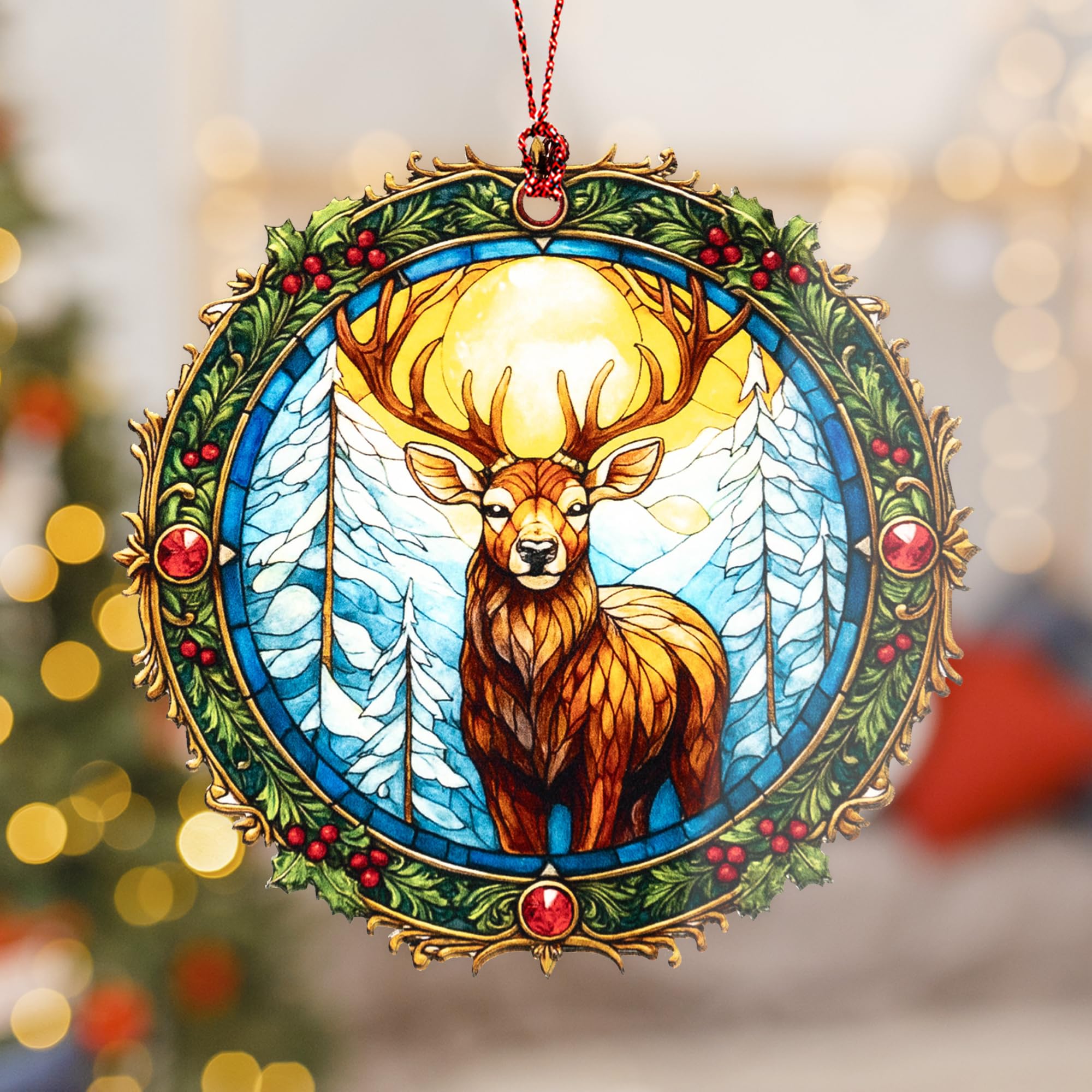 Deer Ornament rustic decor display