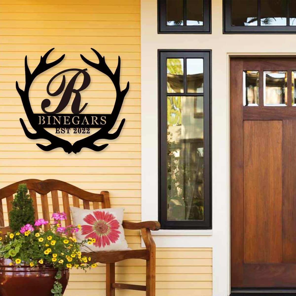 Deer Yard Sign Decoration with rustic style