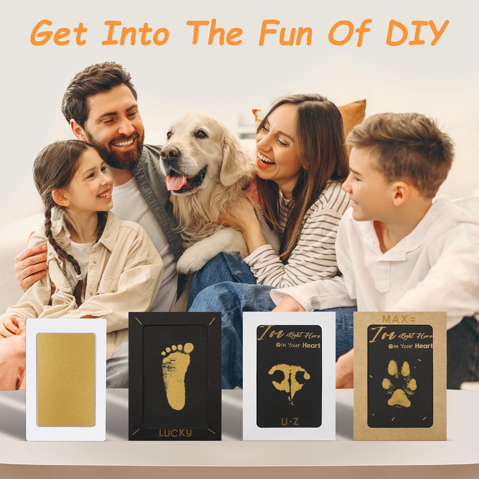 Dog nose print keepsake from DeerZone kit
