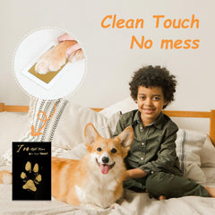 Dog paw print kit by DeerZone with two ink pad sizes