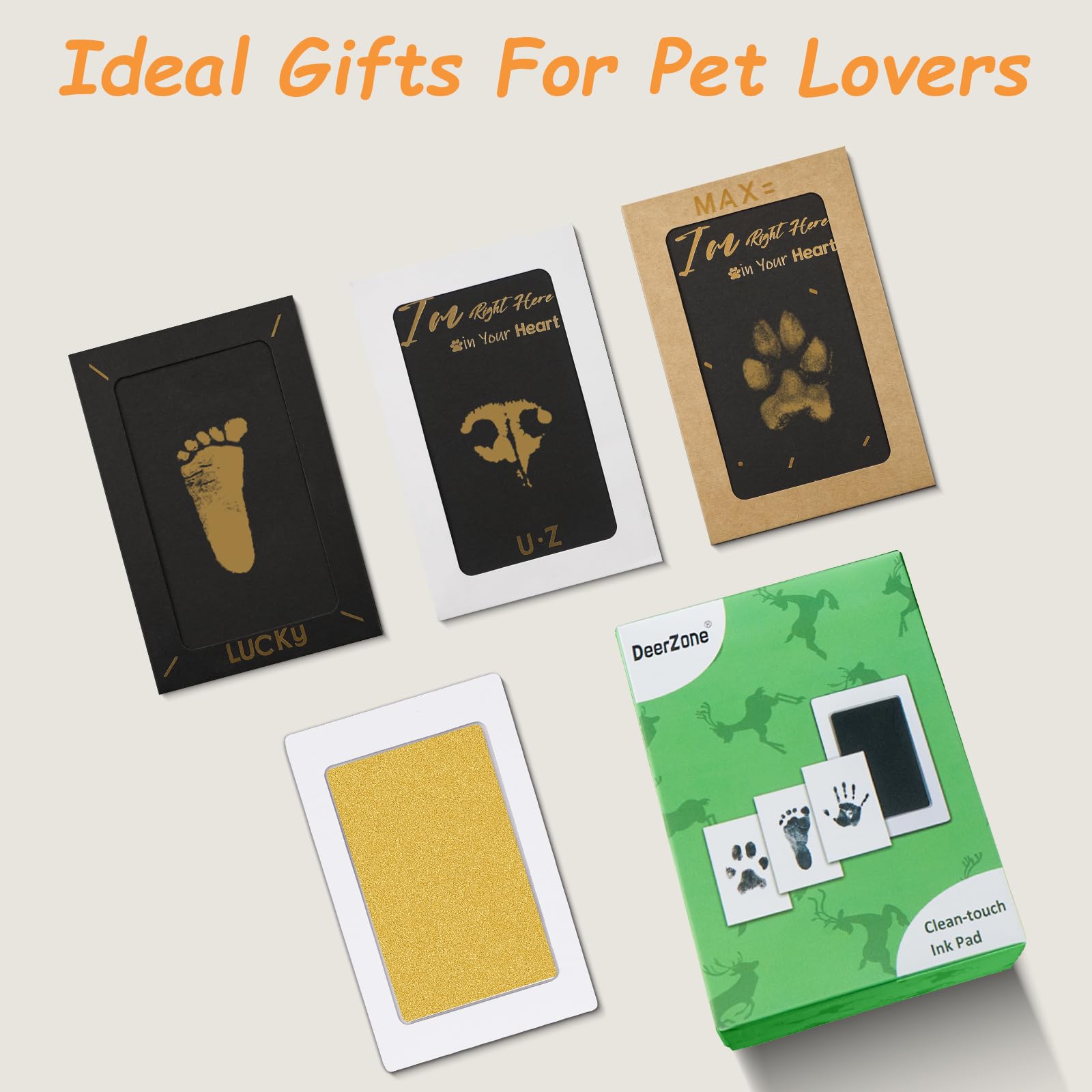 Keepsake image from DeerZone paw print kit