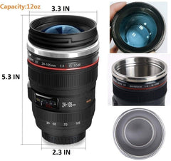 Transparent lens lid on the DEEXITO camera lens mug