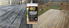 DEFY cleaner for decks fences and siding use