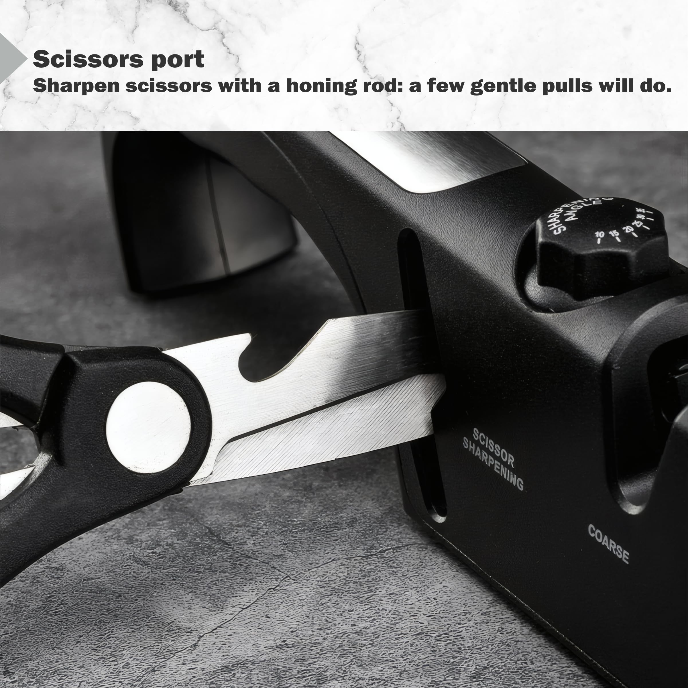 10-degree sharpening slot detail