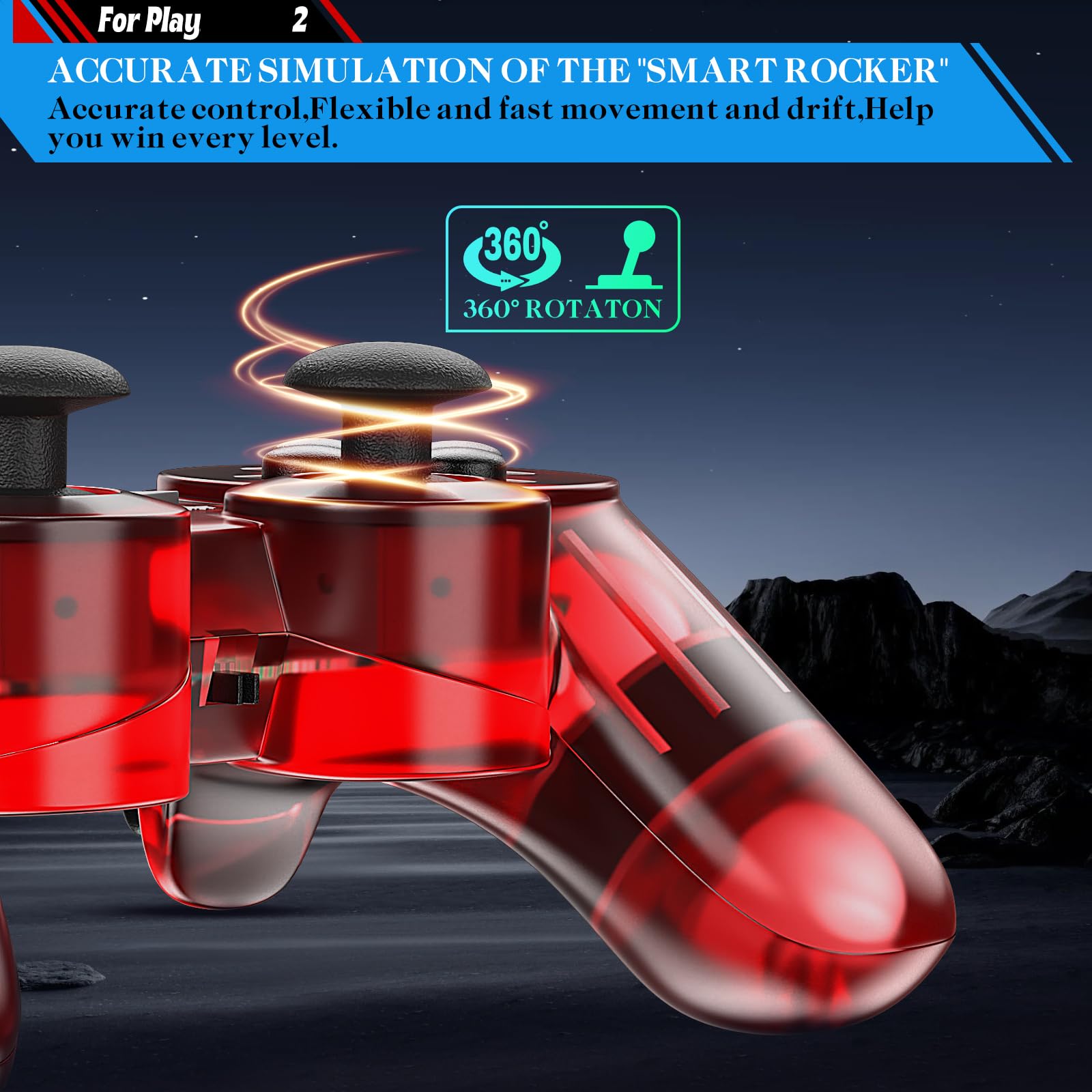 Ergonomic design of Degulan PS-2 wireless controller