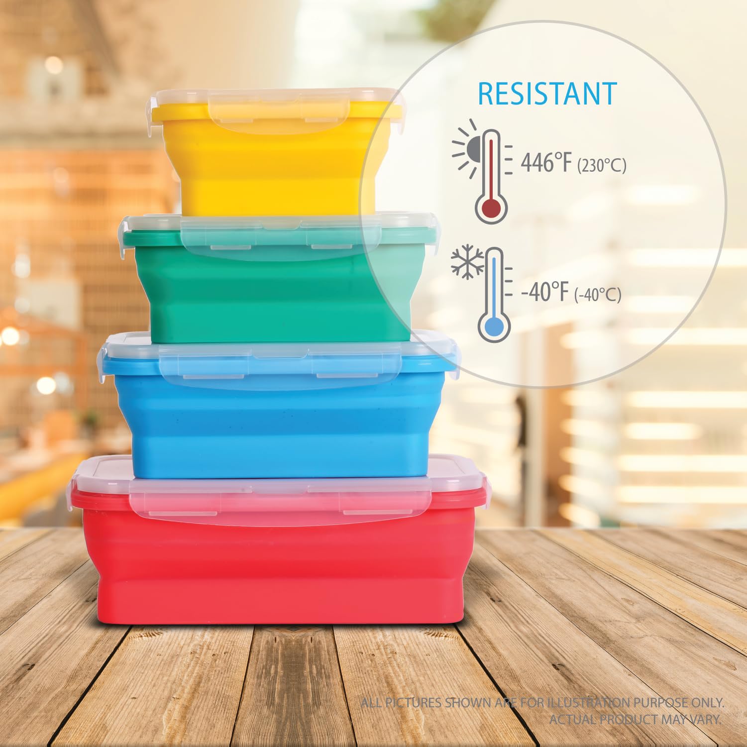 Silicone container with airtight lid