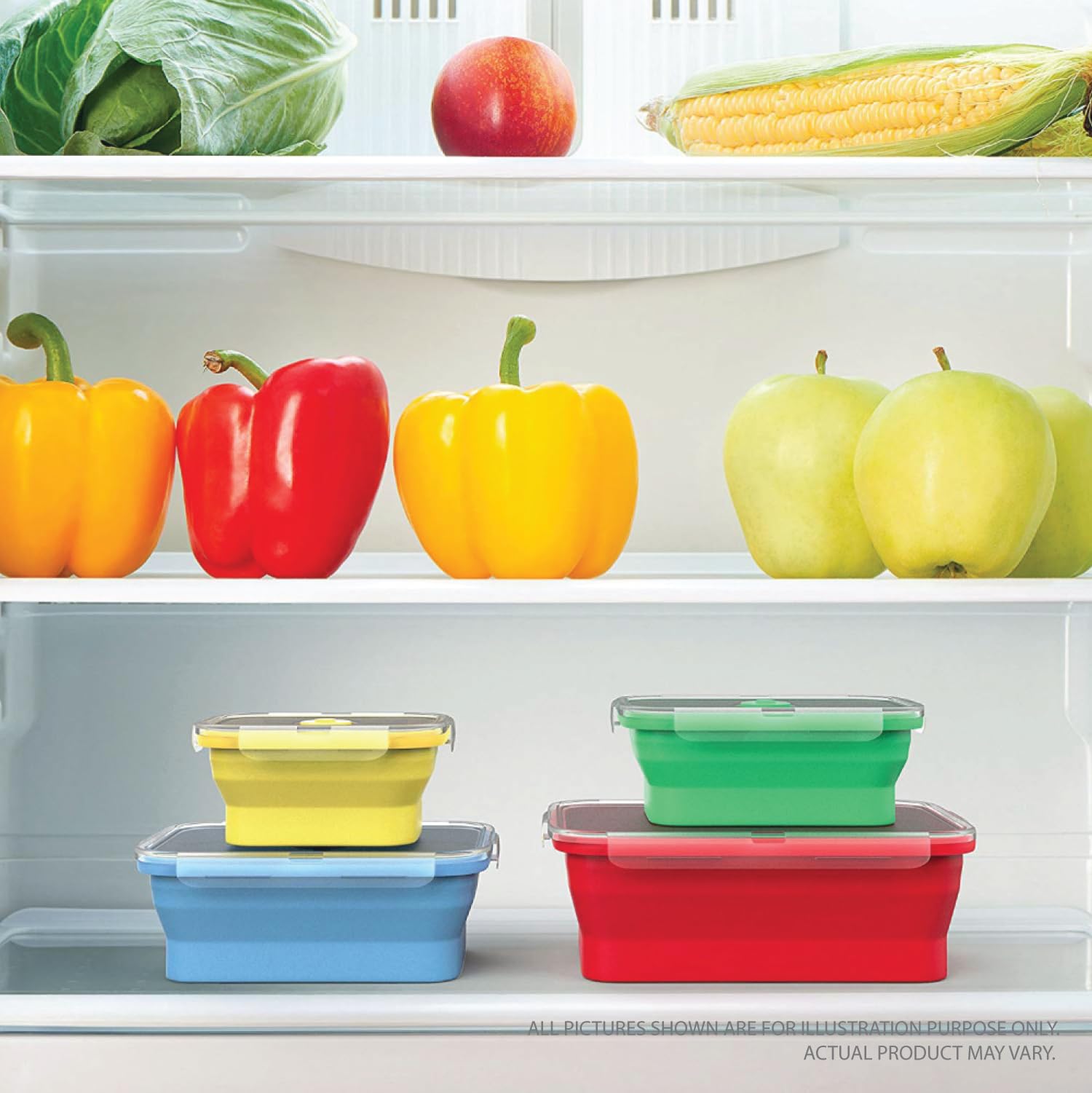 Dishwasher safe silicone storage containers for travel