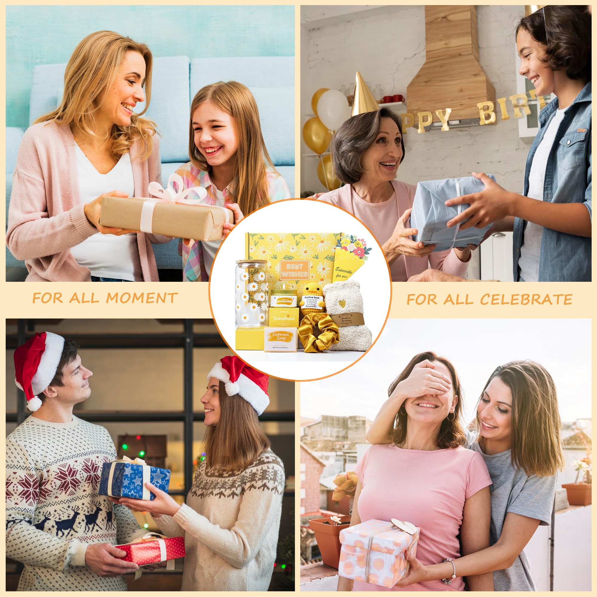 Delicate greeting card included in Gift Baskets for Women