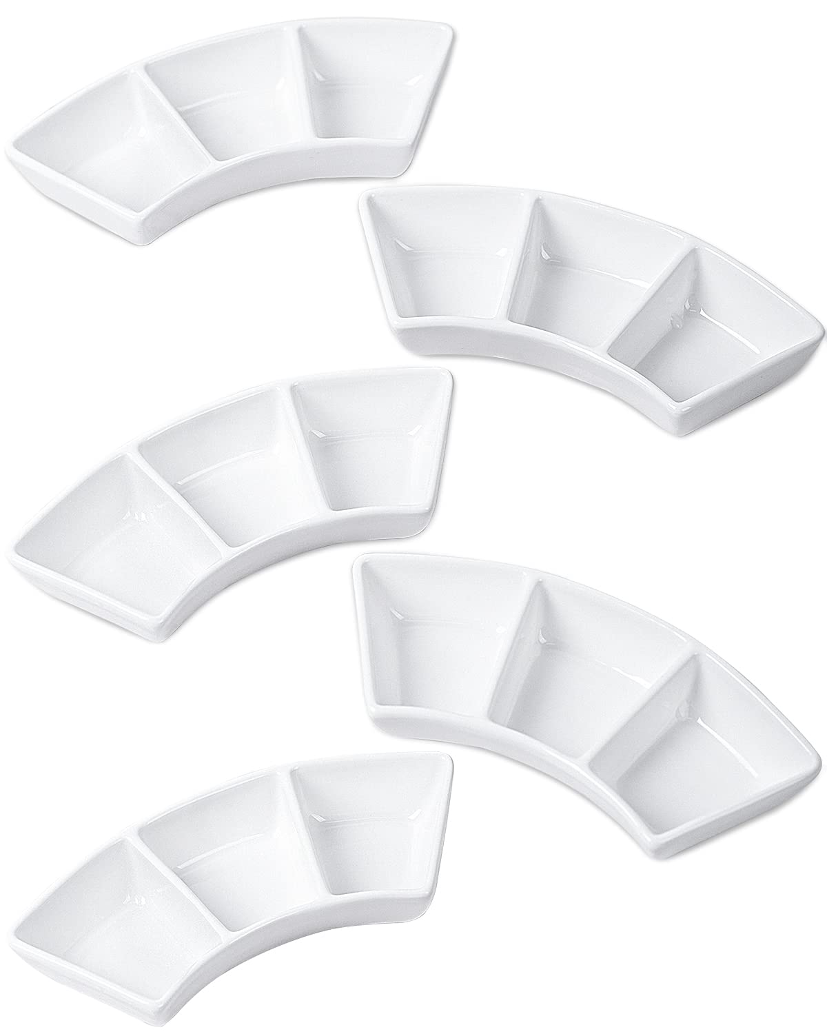 Delling ceramic dipping sauce bowls 3oz set5 for sushi and dips