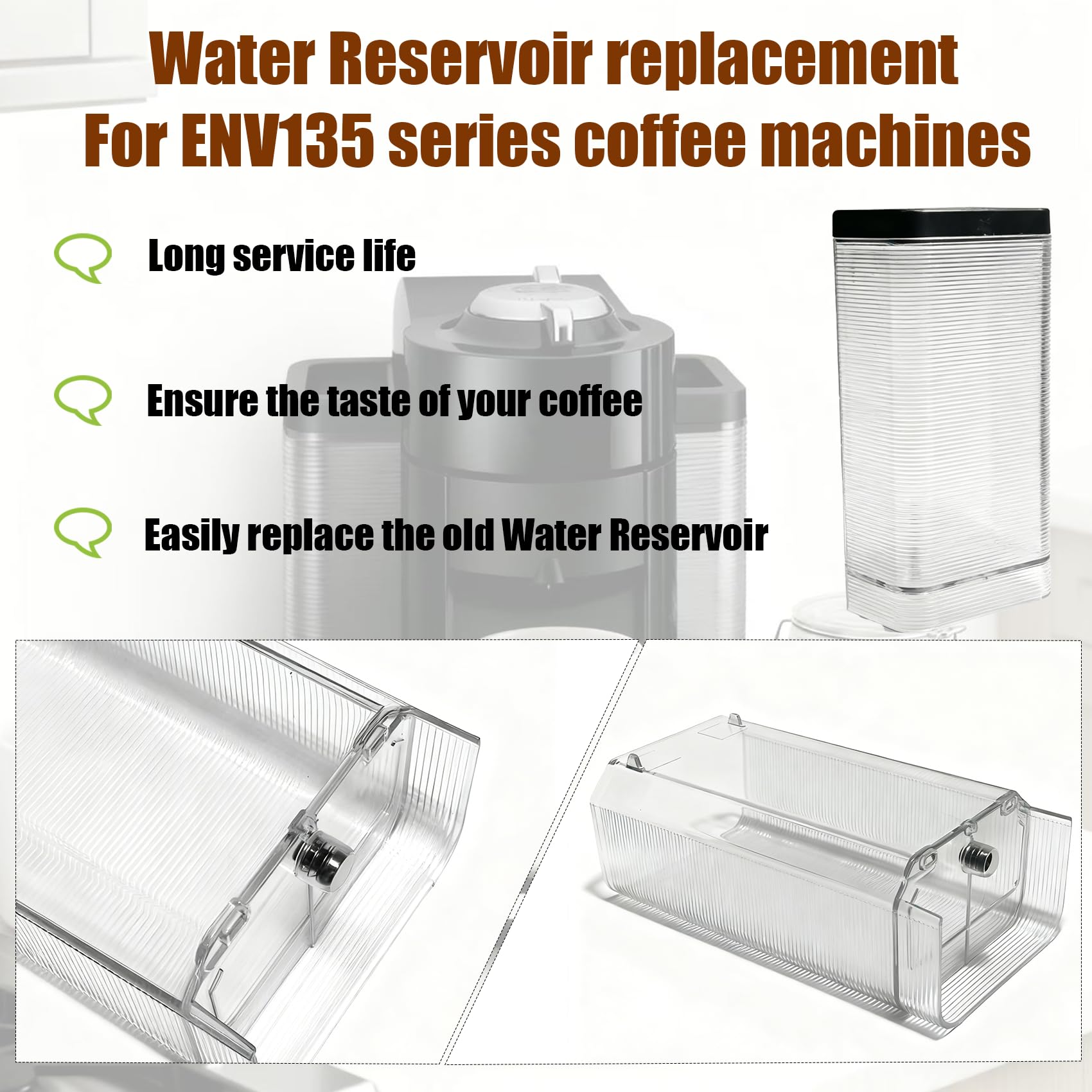 ENV135GY Delonghi Nespresso water tank image