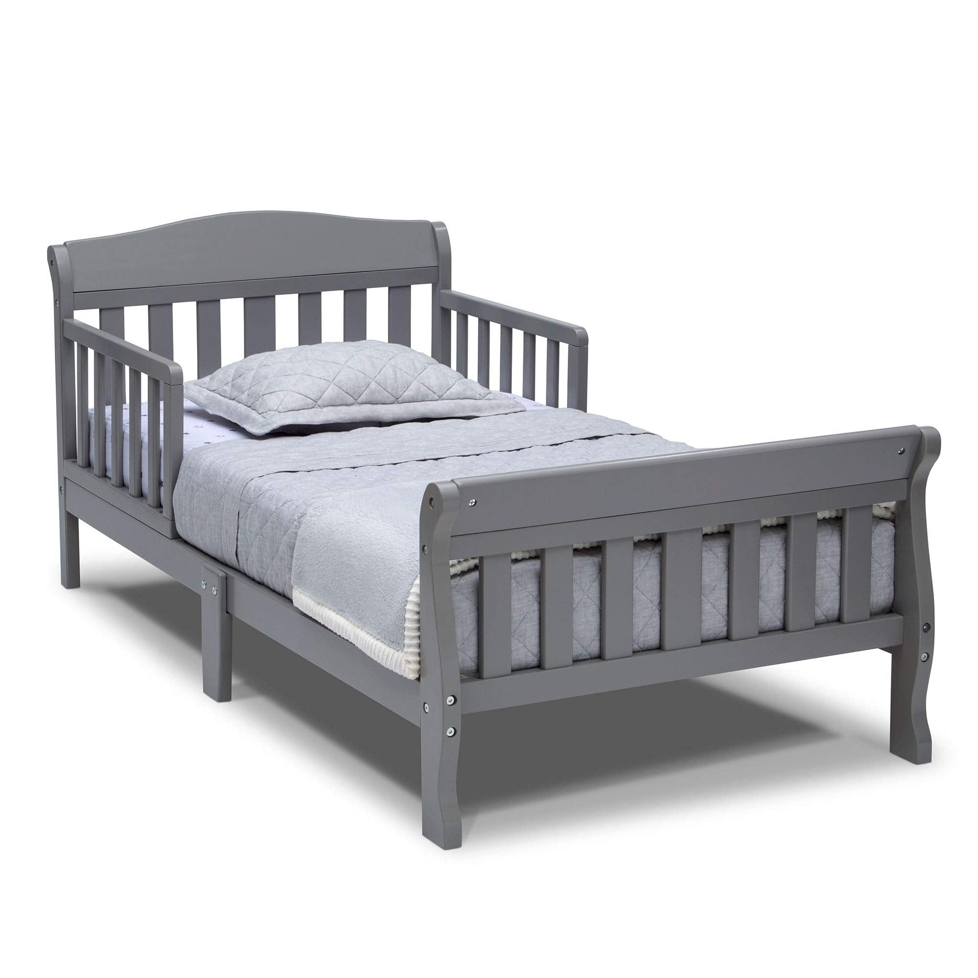 Delta Children Canton Toddler Bed Grey low profile design