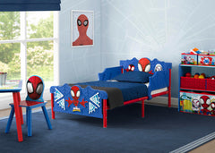 Two guardrails on Delta Children toddler bed