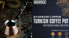 1mm thick copper cezve handmade in TURKEY