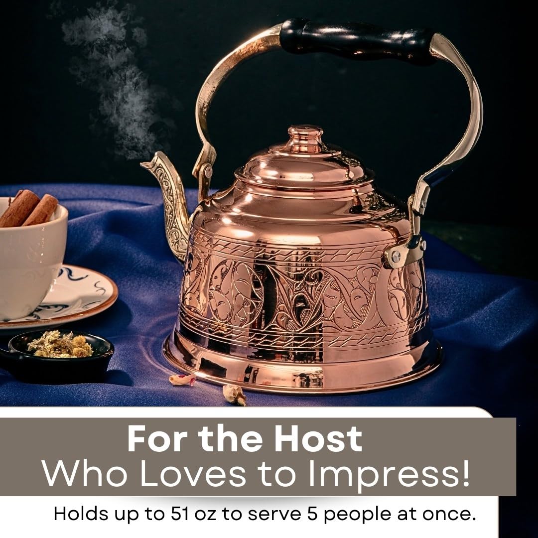 DEMMEX handmade copper teapot for daily tea moments