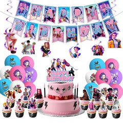 Demon Hunters birthday decorations 62 piece set