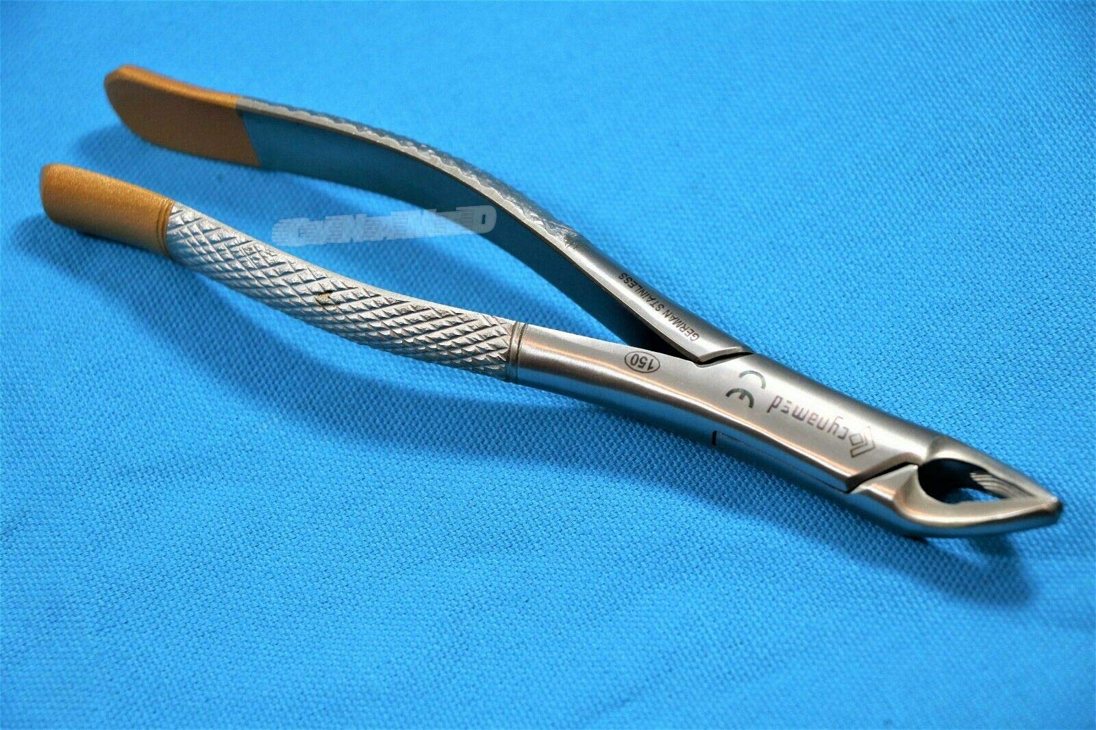 Serrated working tip premium dental forceps No 150