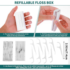 Sealed design floss case for hygienic dispensing