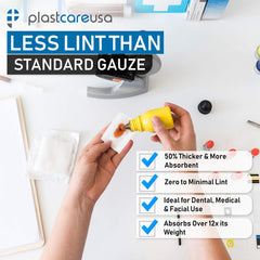 Gauze pads 3x3 used for cleaning and prepping in dentistry