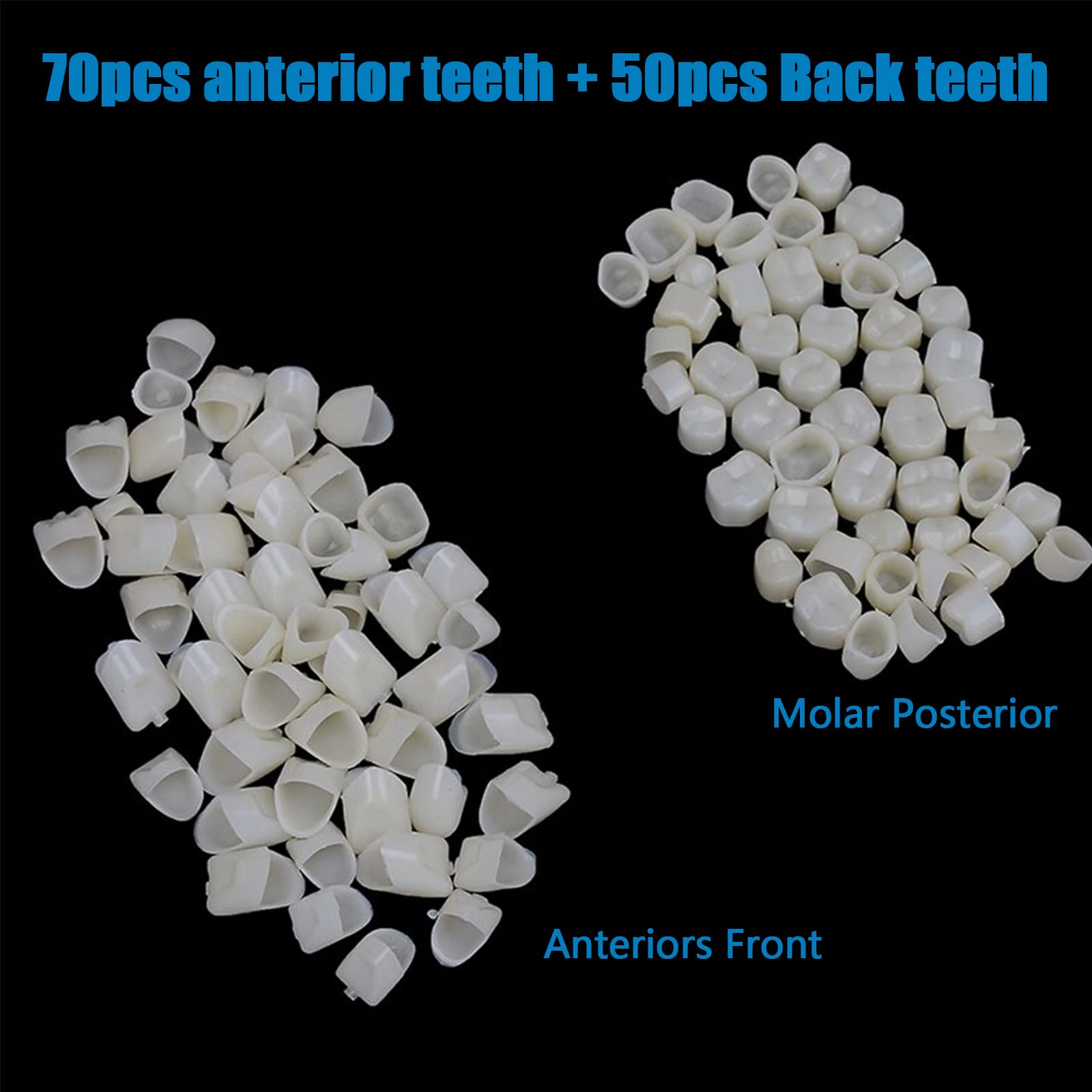 Tooth caps kit designed for easy application