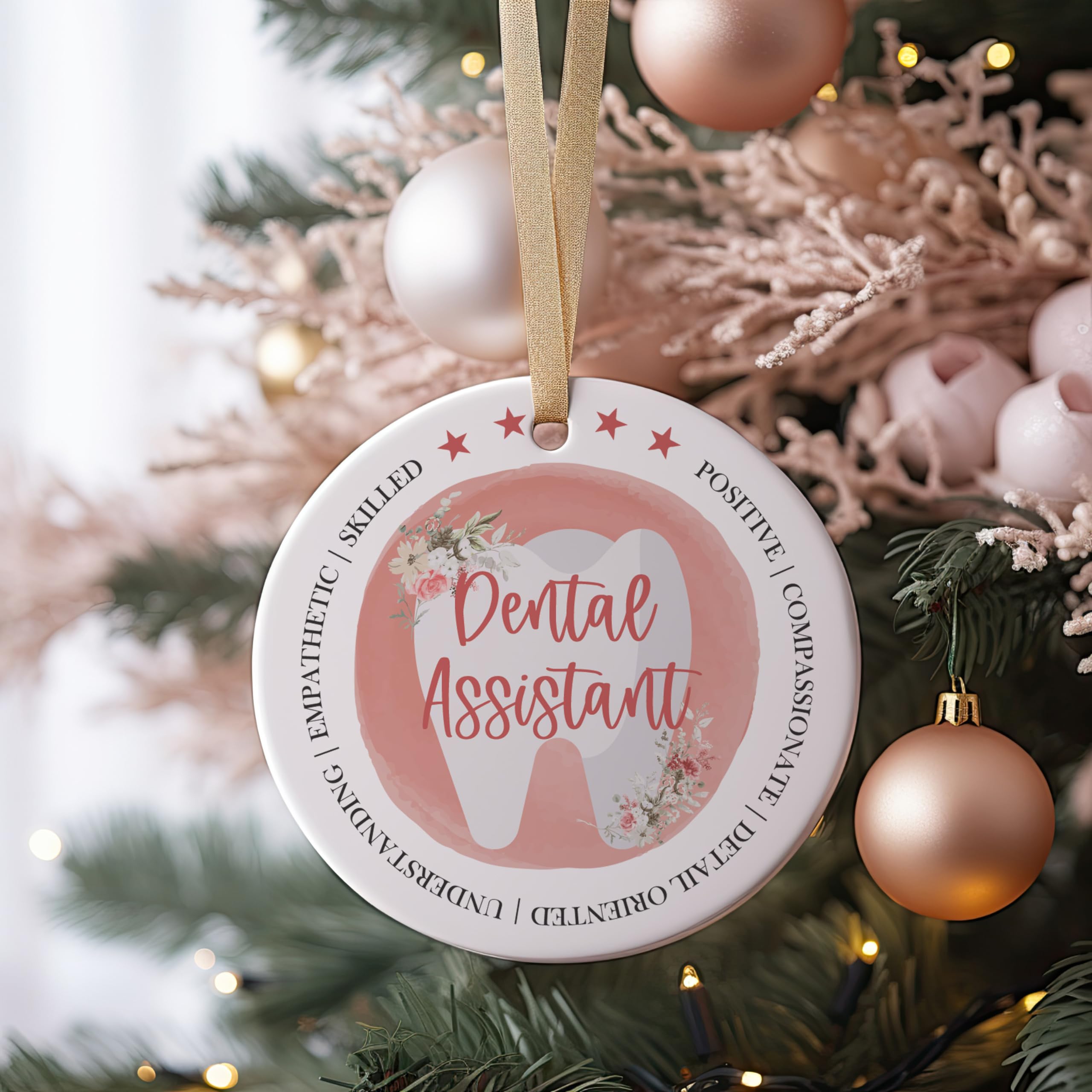 dental-school-christmas-ornament-2025-pink-posies-pearls