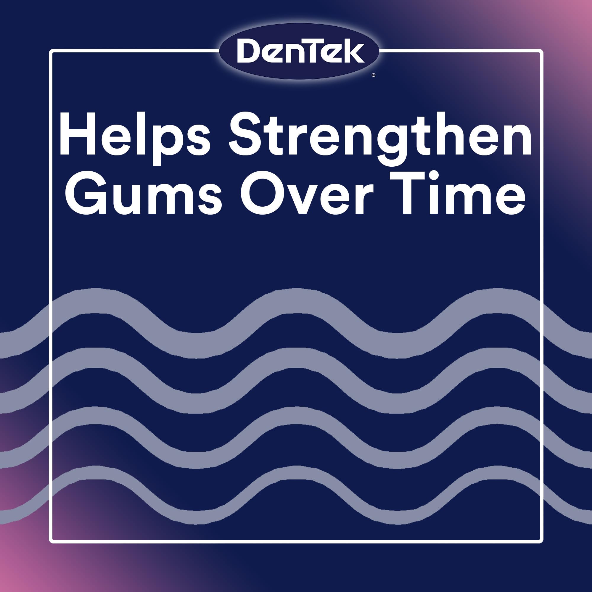 Dentek Floss Picks mouthwash flavored floss feature closeup