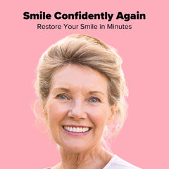 Easy to use Dentemp denture repair kit with liquid and powder components
