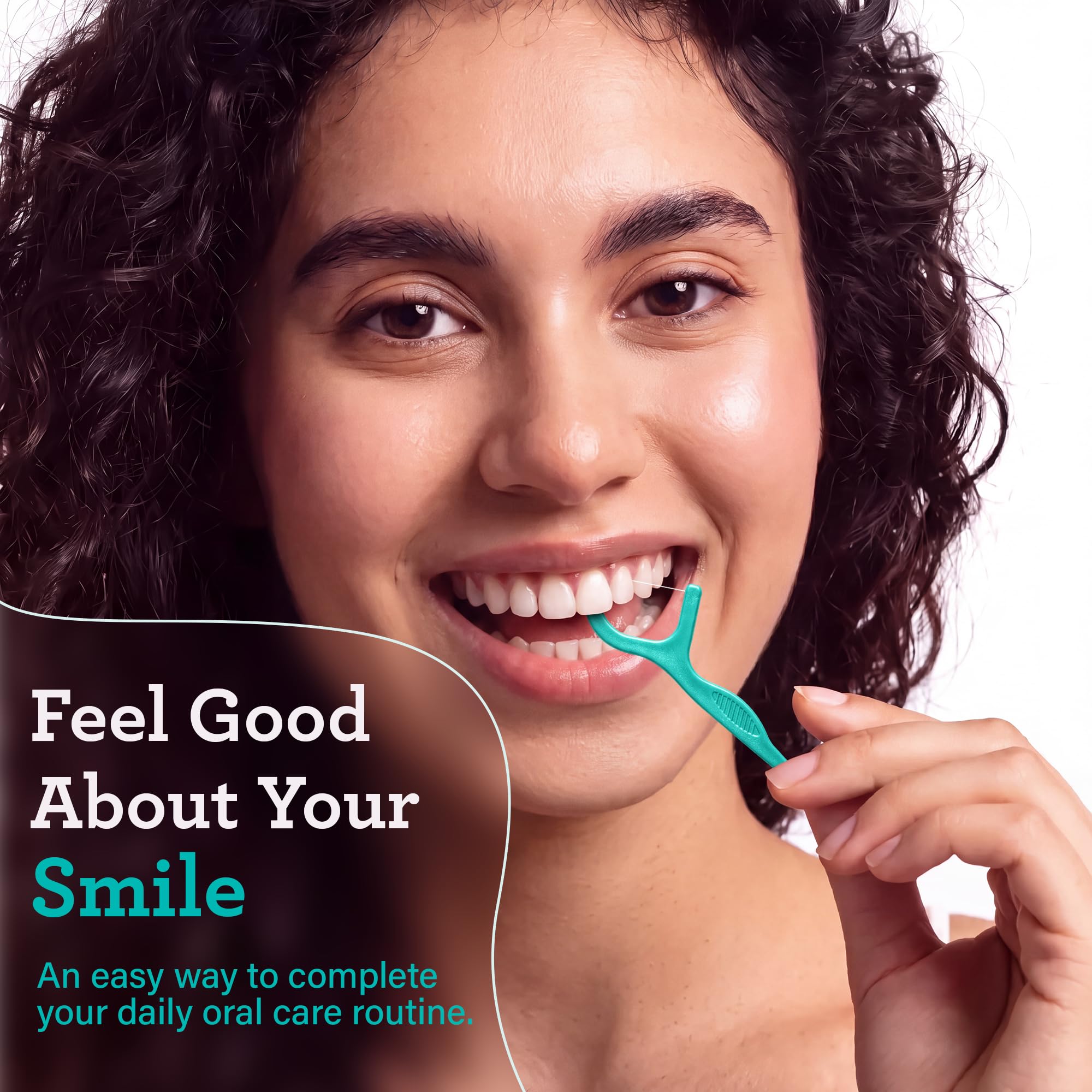Dentist-recommended GuruNanda floss picks labeling