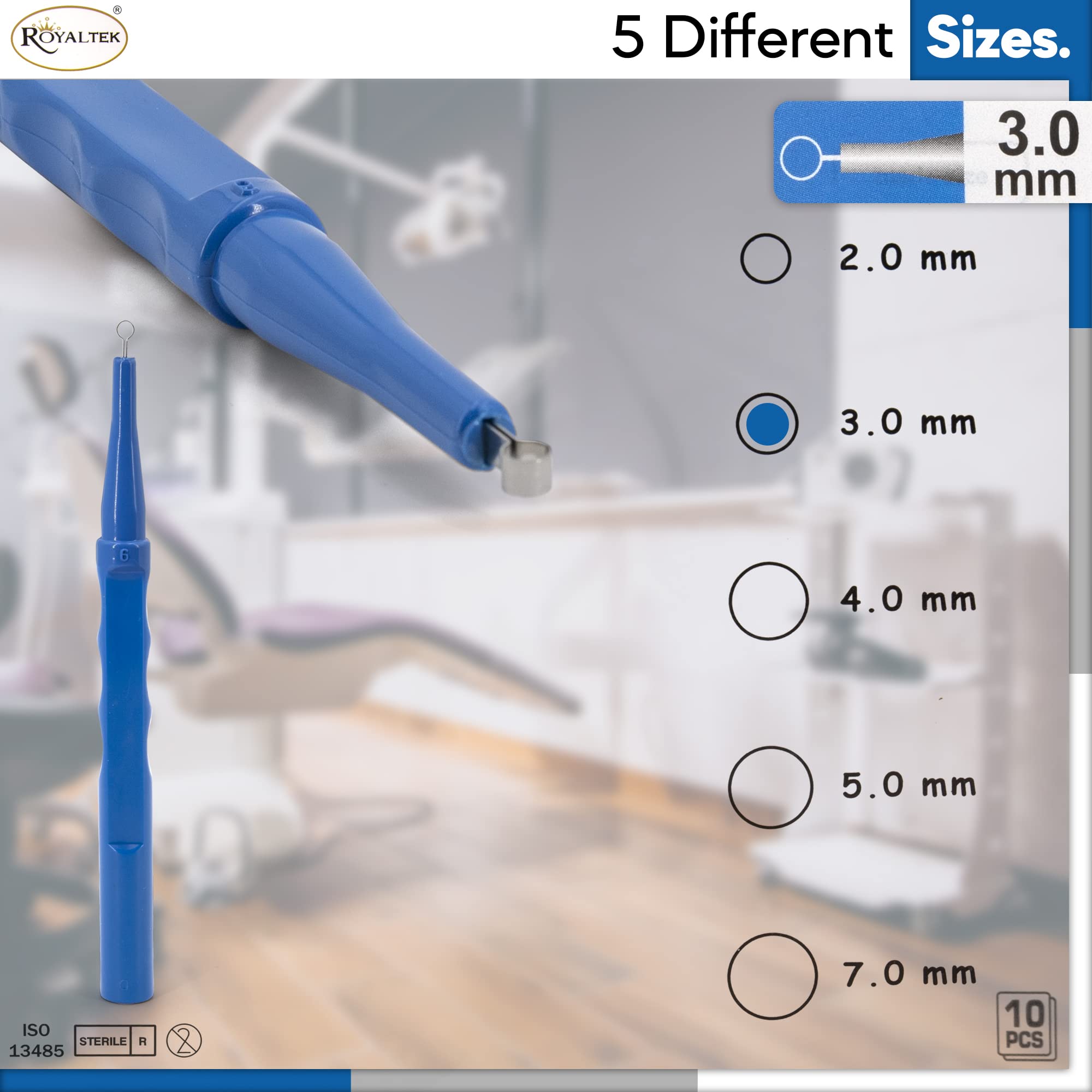 Dermal curettes with dynamic gripping handle for control